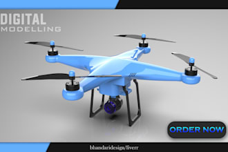 do 3d cad design, mechanical 3d model solidworks and product design