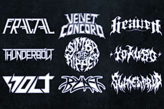create amazing metal font and various font logo style