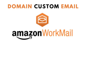 setup custom domain email amazon AWS workmail