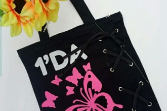 make and design tote bag and shopping bag
