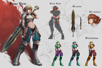 draw your fantasy character for your card game, roleplay