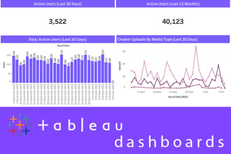 create a professional tableau dashboard