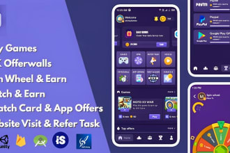 create android earning app with admin