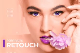 retouch and enhance portraits, headshots, beauty