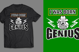 create trendy and custom typography t shirt design
