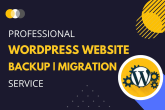 transfer, move or migrate wordpress website and do backup