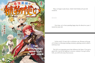 translate japanese light novel or web novel