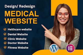 design medical, healthcare, doctor, dental, clinic website