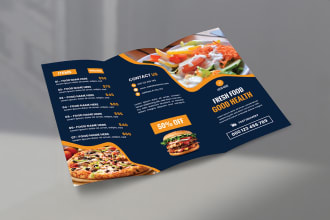design trifold brochure, bifold, company brochure, brochure design, flyer