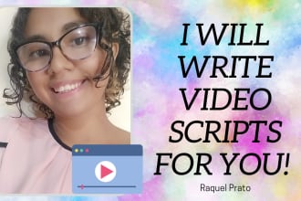 write a video script for you