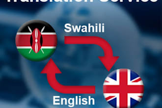 transcribe and translate your english swahili and luo files