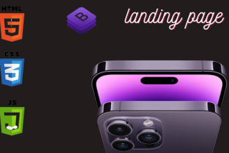 develop userfriendly landing page with bootstrap