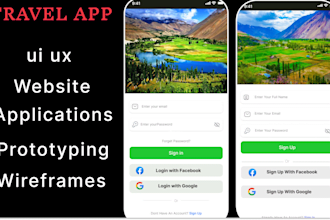 design new ui travel app
