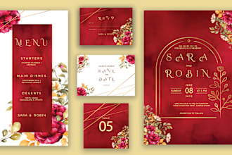 design wedding, birthday and invitation cards