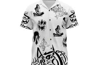 create custom unique t shirt and merchandise design