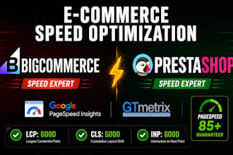 speed up your bigcommerce or prestashop store and fix core web vitals
