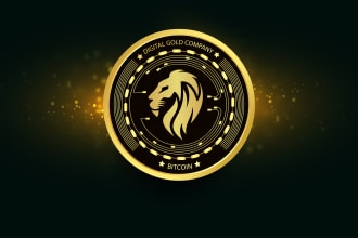 do 3d crypto coin cryptocurrency token gold bitcoin blockchain logo design