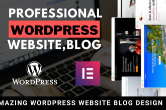 develop your clean and stunning wordpress blog website