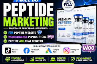 do peptide marketing fda peptide website woocommerce peptide store peptide ads