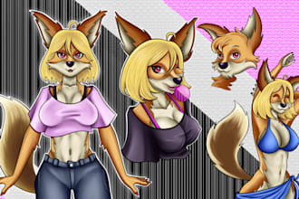 draw a furry character or make beautiful furry art
