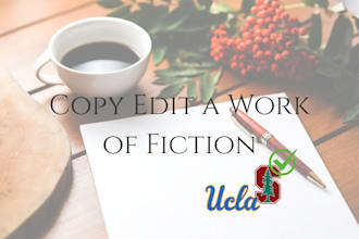 copy edit your fiction work