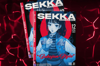 make amazing book cover for your manga or manhwa