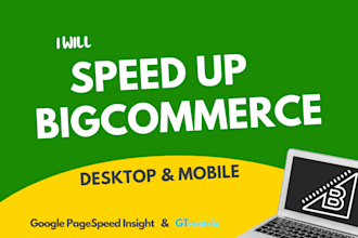 speed up bigcommerce store for google pagespeed insights