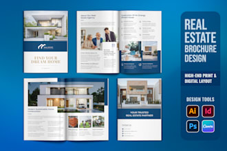 design a real estate brochure, buyer guide or property catalog
