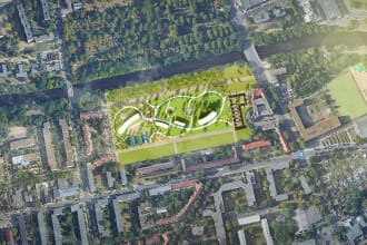 create your site plan, master plan rendering