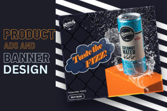 do product retouching, social media ads and banner designs
