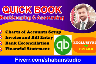 do accounting and  bookkeeping in quickbooks online,desktop and odoo