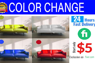 color change of anything in photoshop super fast delivery