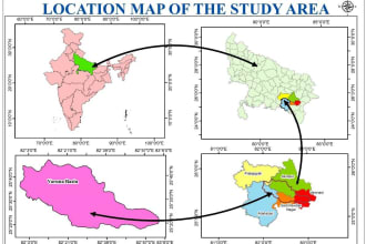 do remote sensing and gis based analysis and provide gis maps and database