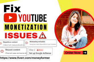 fix youtube monetization issues, reused content and adsense problem