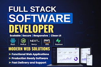 be your react js node js software developer for saas and full stack web apps