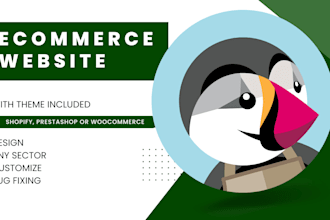 create ecommerce website using prestashop online store