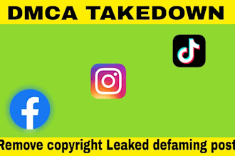 remove infringig post facebook, instagram, tiktok under dmca