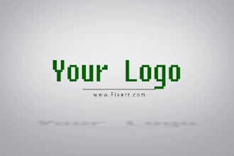 create a 3d intro with your logo