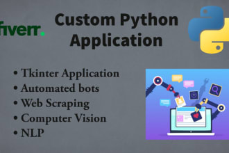 create a custom python application using selenium