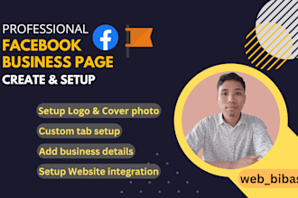 create and setup professional facebook business page,design unique business page