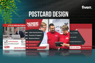 design high quality eddm postcard or direct mail in 24 hours