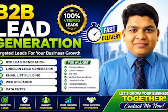 do targeted b2b lead generation, linkedin lead generation and email list buildin