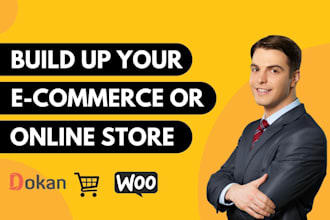 create ecommerce online store or woocommerce store