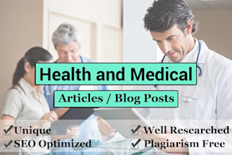 write on medical research and biological sciences article