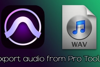 export audio from your pro tools session