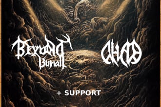 make poster for metal concert, tour or festival