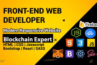 react, smart contract, frontend developer, web3 dapp