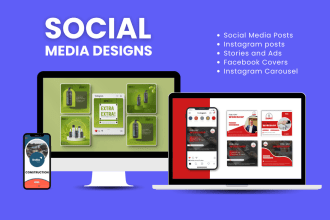 design best instagram and facebook posts, carousels or ad