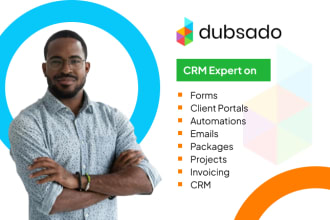 be dubsado expert on client portal, CRM, workflow, emails