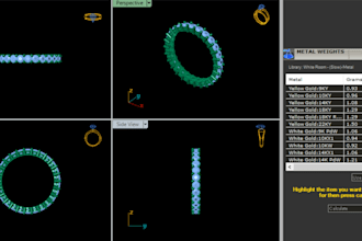 design 3d cad 3d models for jewelery
